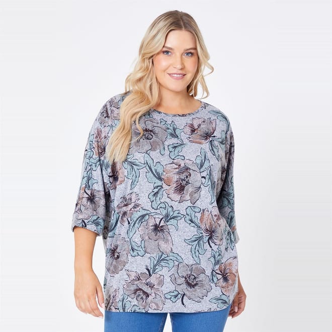 Floral Supersoft Relaxed Fit Tunic