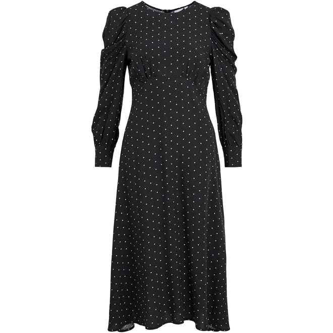 Siri Crew Neck Midi A-Line Dress