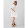Crew Neck Knee Length A-Line Dress