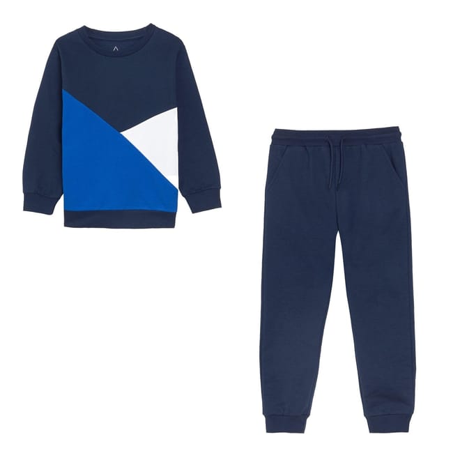 Asymmetric Colourblock  Jogger set