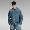 Boxy Fit Collared Neck Shirt Jacket