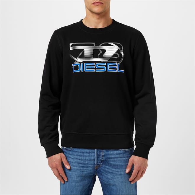 Big D Crew Neck Regular Fit Sweatshirt
