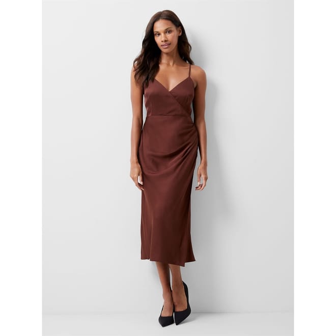 Ennis V-Neck Midi Slip Dress