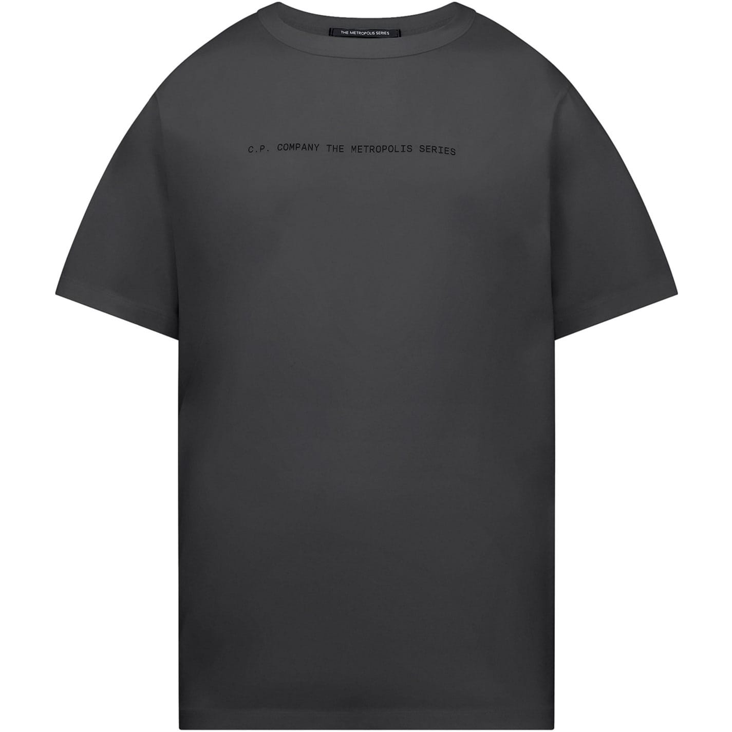 Black C.P. Company Mercerized Graphic T-Shirt - Get The Label