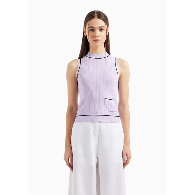 Mock Neck Slim Fit Sweater Vest