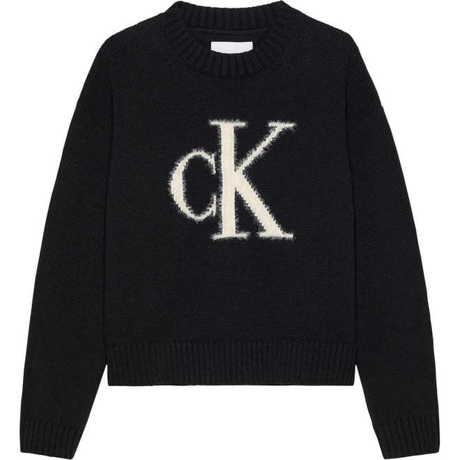Monogram Crew Neck Long Sleeve Sweater