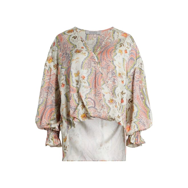 V Neck Regular Fit Long Sleeve Blouse