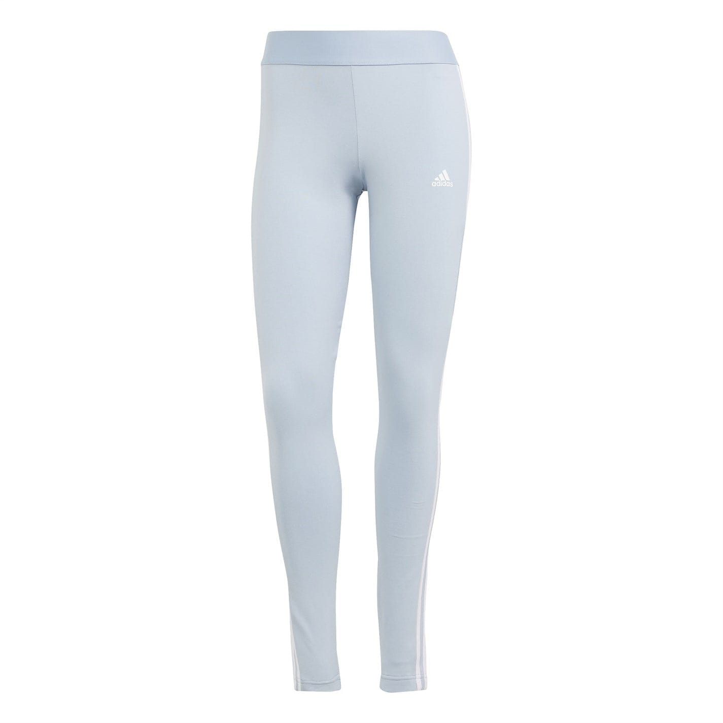 Adidas blue 3 stripe leggings on sale