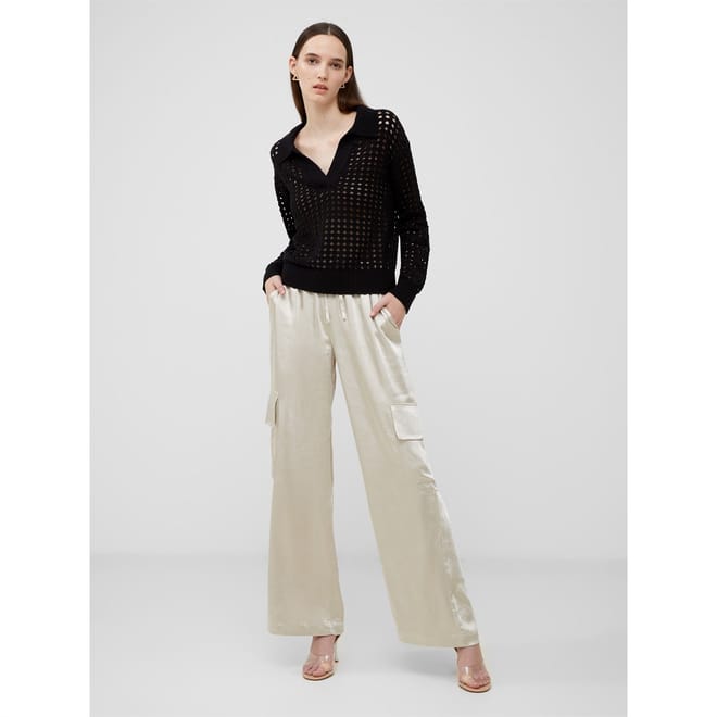 Manda V-Neck Pointelle Top