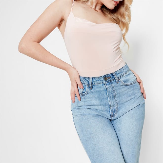 Slinky Cowl Neck Bodysuit