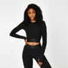 Womens Seamless Long Sleeve Crop Top