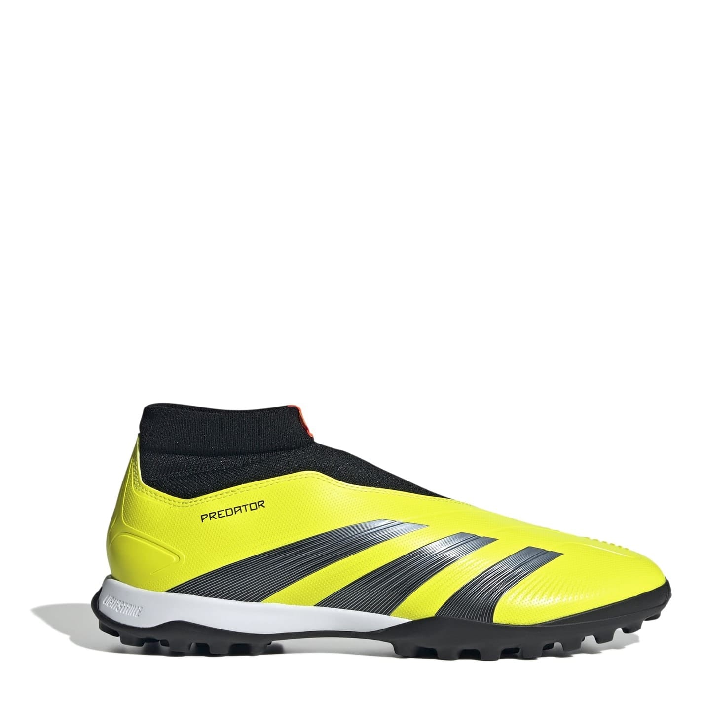 Yellow adidas Predator 24 League Laceless Turf Boots Get The Label