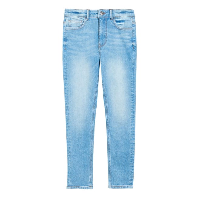Older Boys Light Wash Skinny Jeans