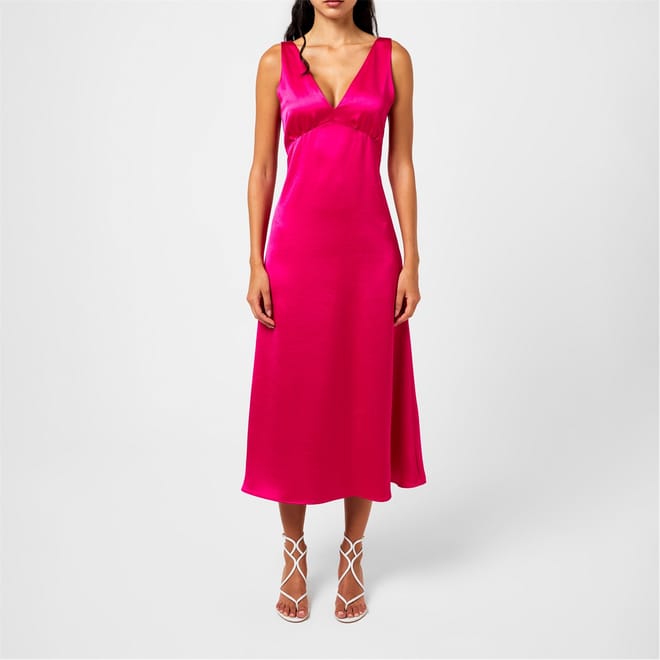 Gambero V-Neck Midi Slip Dress