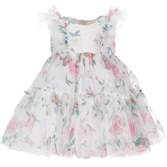 Tulle Square Neck Mini Dress