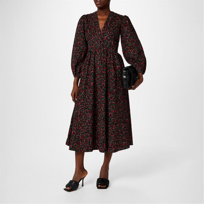 Child C Star V-Neck Midi A-Line Dress