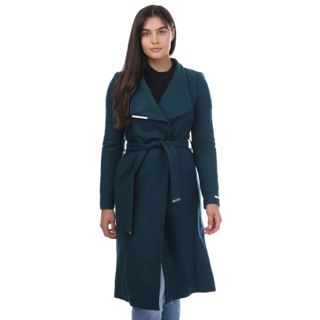Rose Wool Wrap Coat