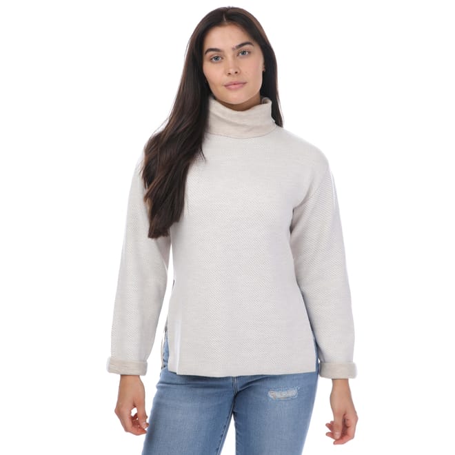 Lidyaa Relaxed Fit Funnel Neck Jumper