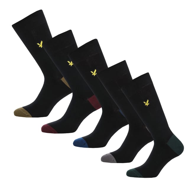 5 Pack of Contrast Socks