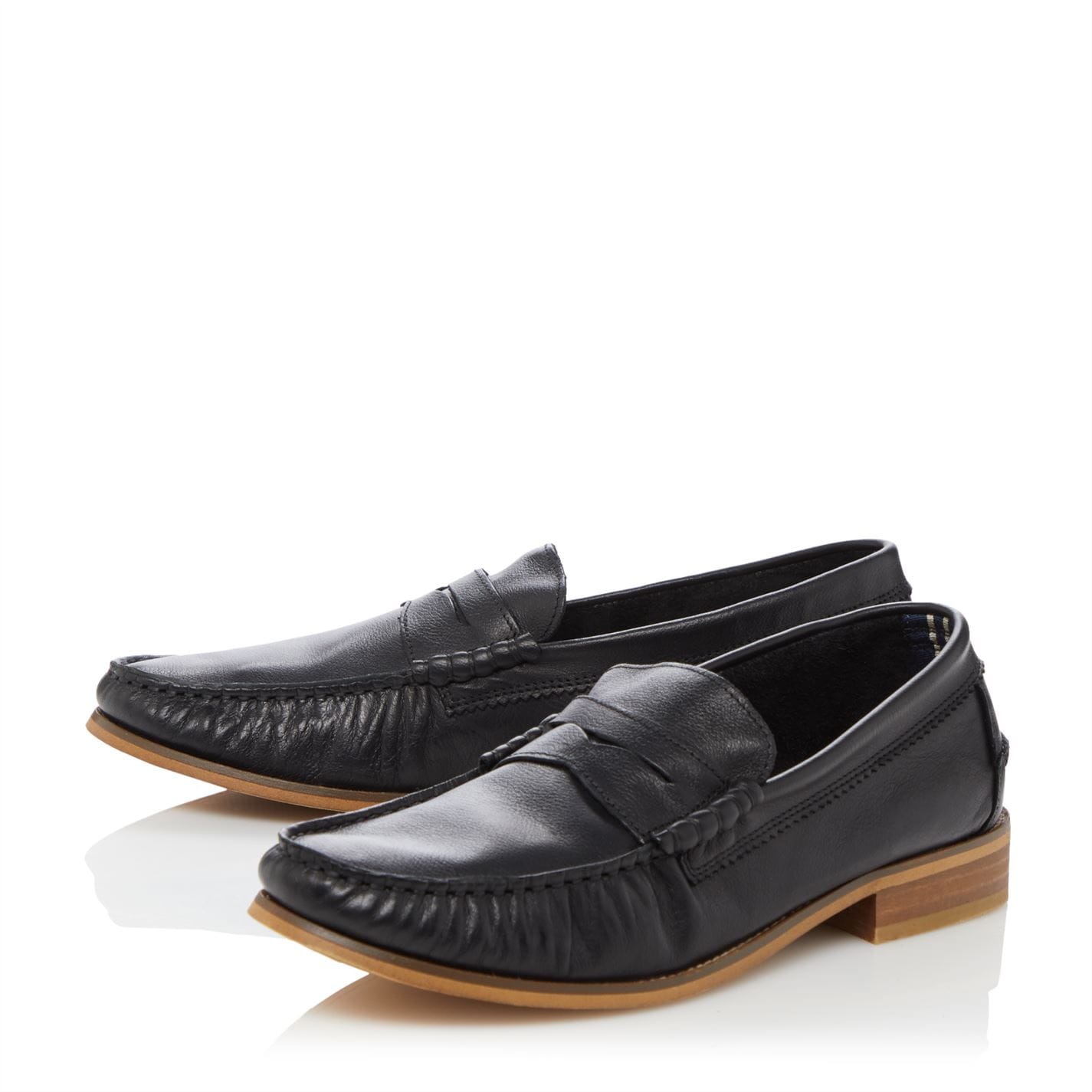 Brown Bertie Penny Loafers Get The Label