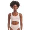 Scoop Neck Snug Fit Cropped Bra