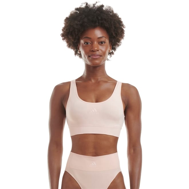 Scoop Neck Snug Fit Cropped Bra