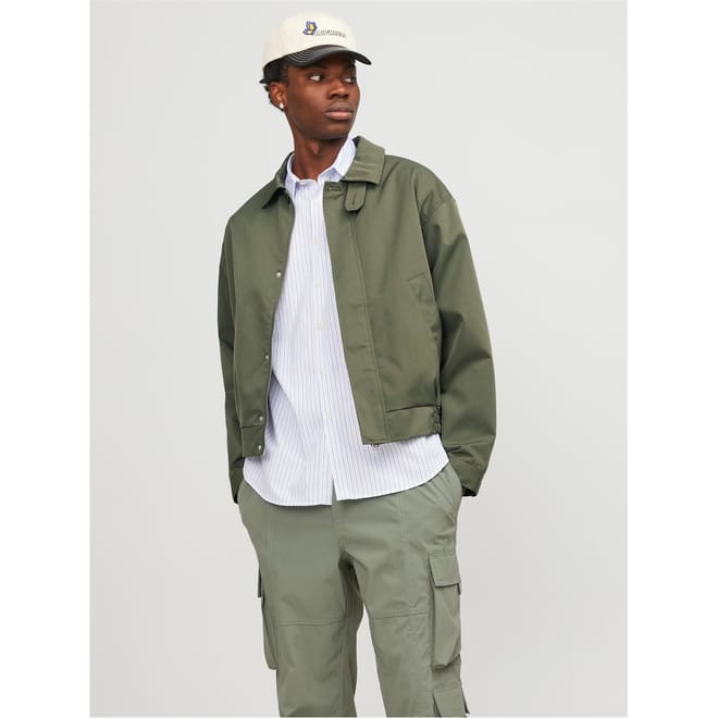 Short Regular Fit Harrington Jacket
