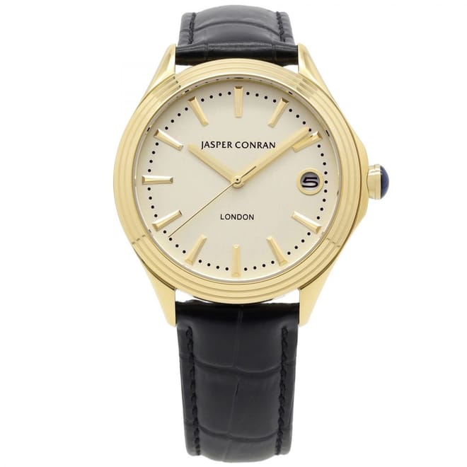 Leather Strap Analogue Watch