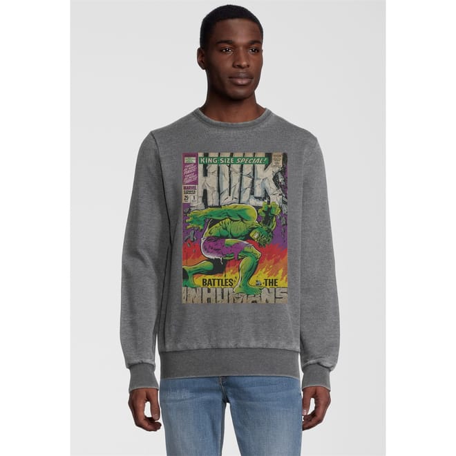 Comics Hulk Regular Fit Long Sleeve Sweatshirt