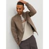 Faux Suede Short Bomber Jacket