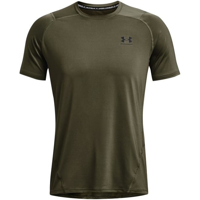 Mens Heatgear Armour Fitted Short Sleeve Training Top