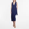 Sleeveless V-Neck Maxi Wrap Dress
