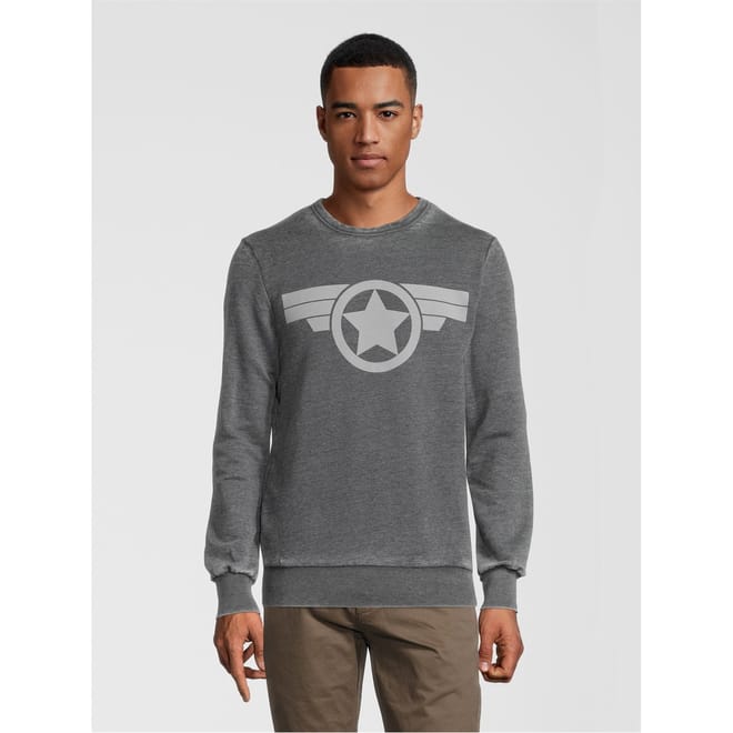 Print Crew Neck Regular Fit Sweater