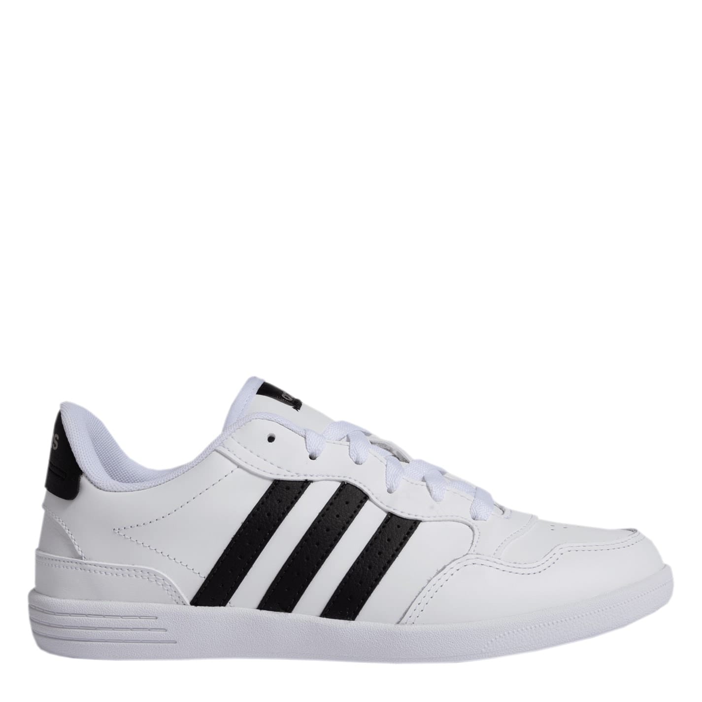 White adidas Vl Hoops 2.0 Low Top Sneakers Get The Label