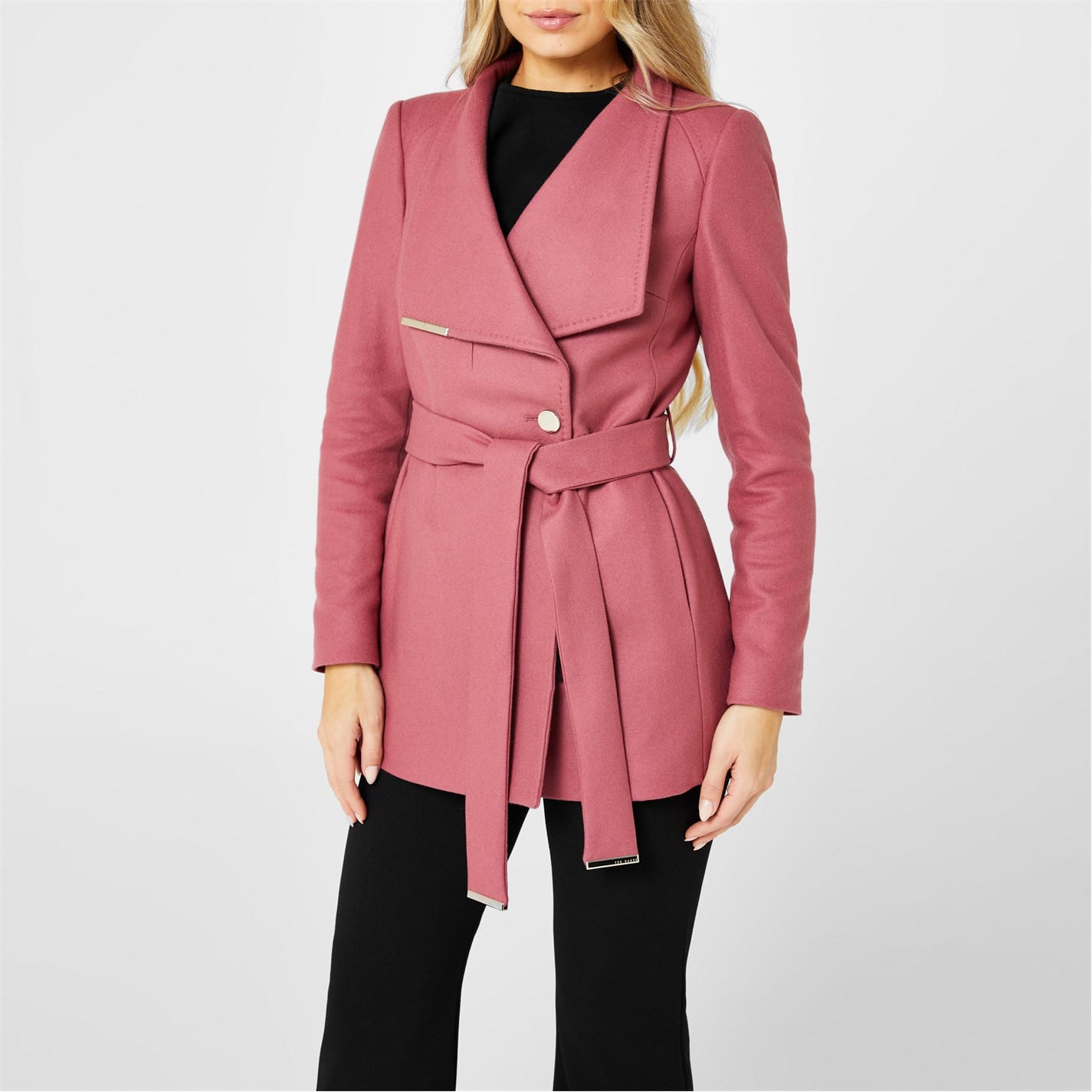 Pink short coat best sale