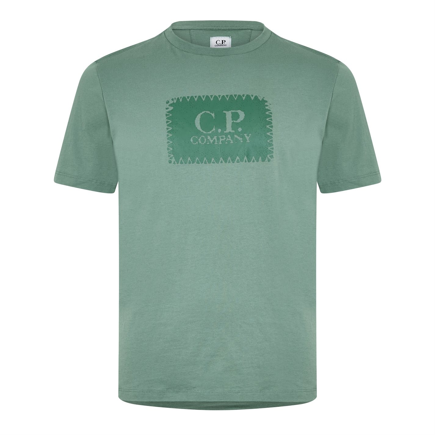 Green C.P. Company Block Logo T-Shirt - Get The Label