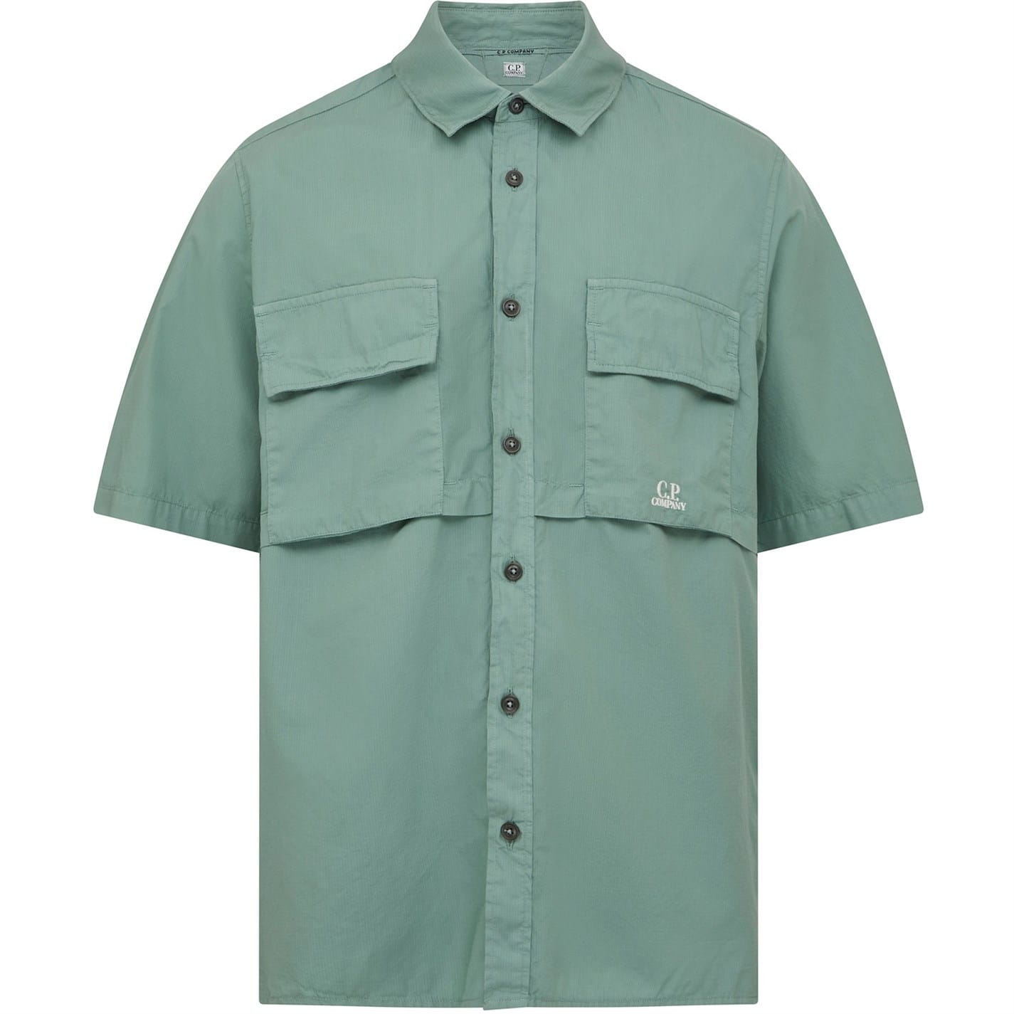 ★C.P. Company★ 302 Relax Fit T-Shirt Bronze Green 14CMTS15 Green C.P. Company Ripstop Relaxed Fit Short Sleeve Shirt