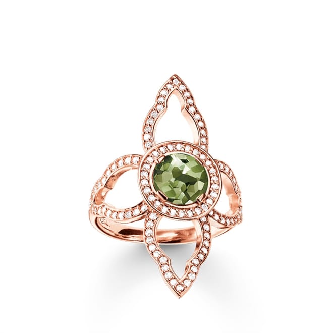 Flower Rose Gold Plated Ring