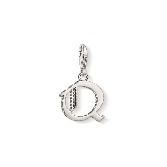 Q Sterling Silver Charm
