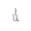 U Sterling Silver Charm