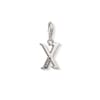 X Sterling Silver Charm