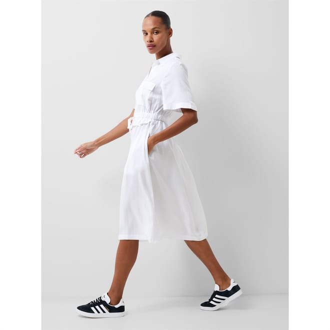 Arielle Collared Neck Midi Shirtdress