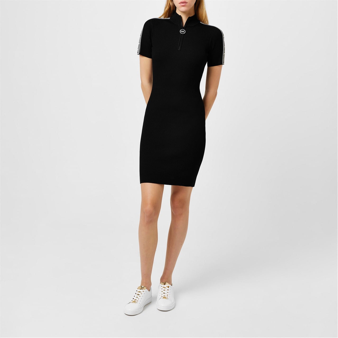 Michael kors logo tape dress on sale