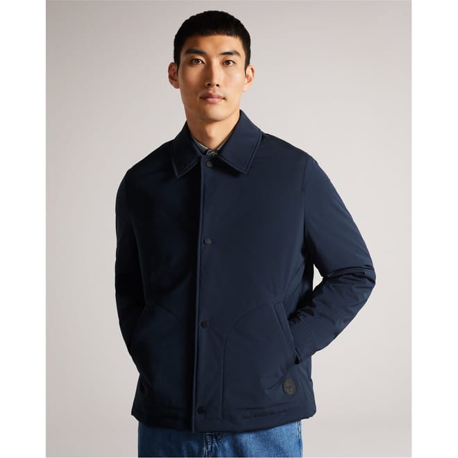 Check Collared Neck Regular Fit Jacket