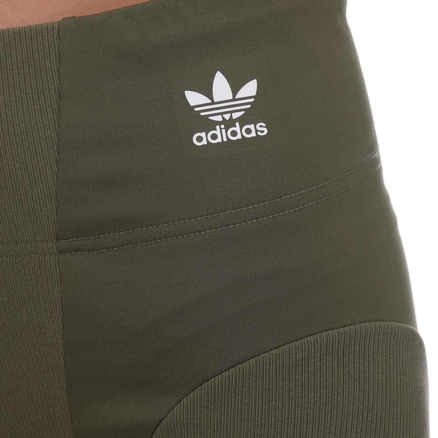 olive adidas Originals Always Original Rib Two In One Tights Get The Label