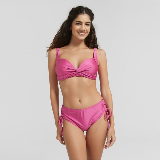 Shimmer Plunge Bikni Top