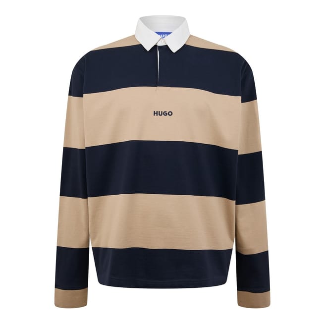 Relaxed Fit Long Sleeve Polo Shirt