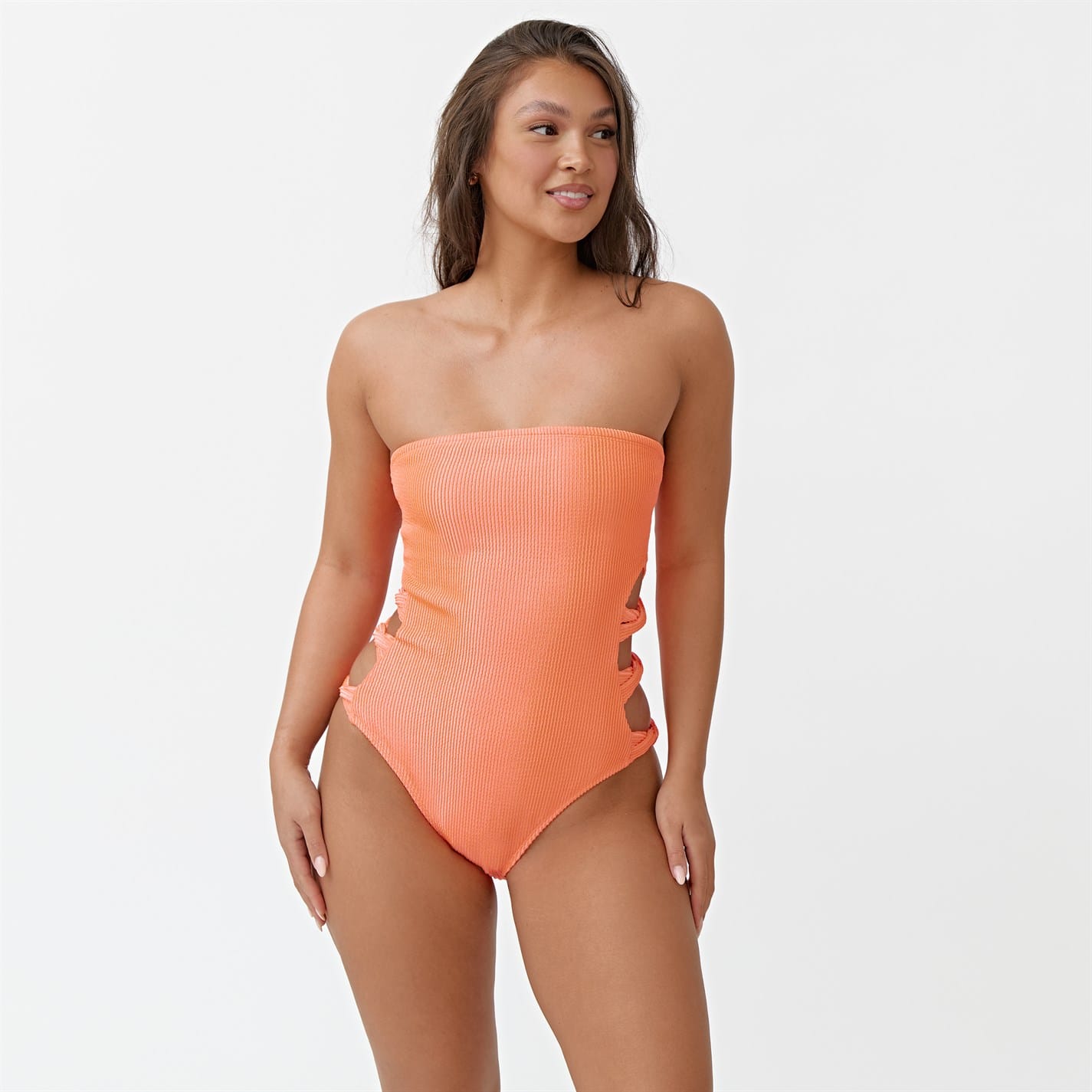 Orange Be You Cut Out One Piece Swimsuit Get The Label