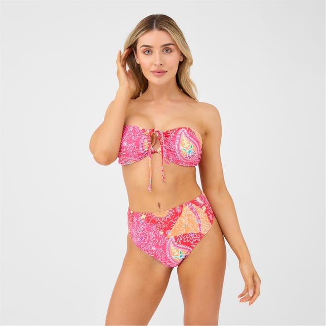 Bandeau Tie Detail Bikini Set