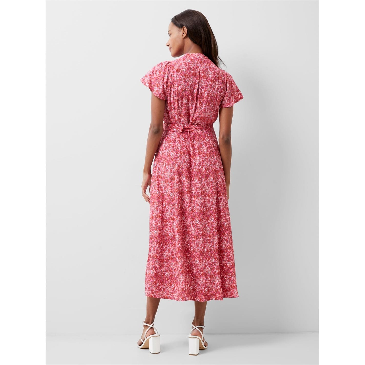 French connection red wrap dress best sale